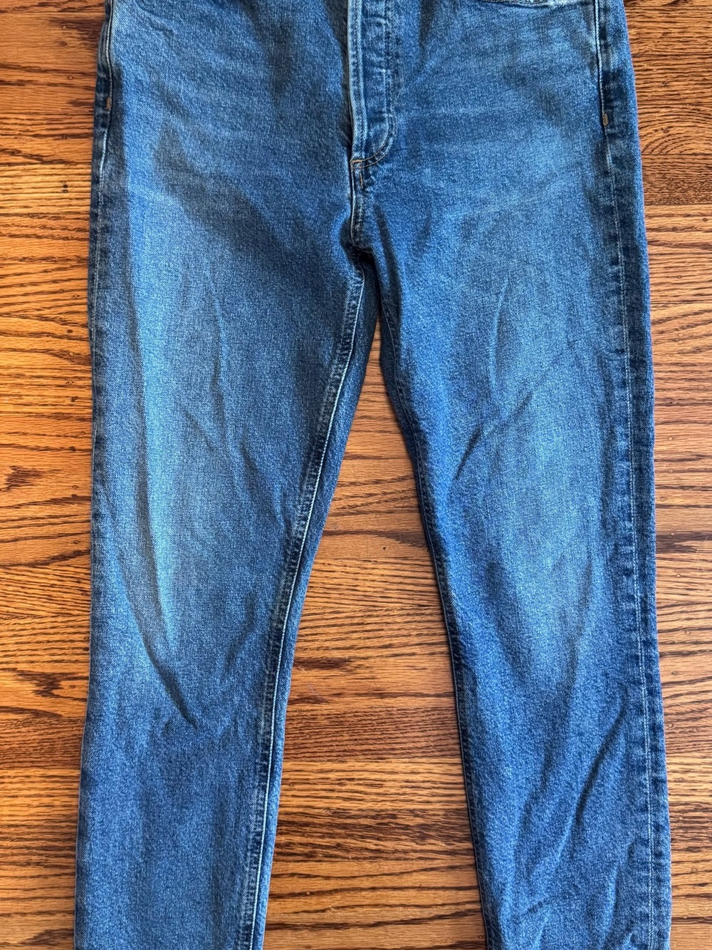 AGOLDE women’s Skinny Jeans in Blue Wash
